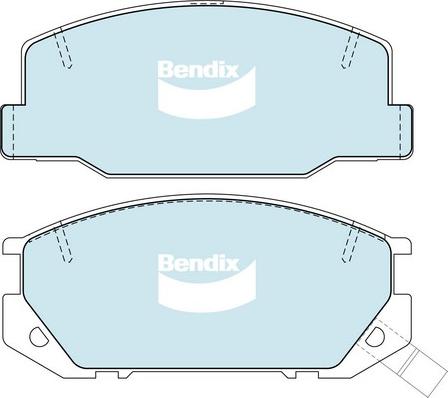 Bendix-AU DB1208 GCT - Kit pastiglie freno, Freno a disco autozon.pro