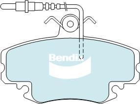 Bendix-AU DB1711 GCT - Kit pastiglie freno, Freno a disco autozon.pro