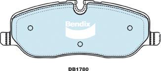 Bendix-AU DB1780 -4WD - Kit pastiglie freno, Freno a disco autozon.pro