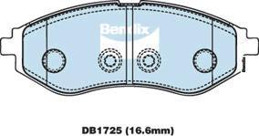 Bendix-AU DB1725 GCT - Kit pastiglie freno, Freno a disco autozon.pro