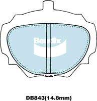 Bendix-AU DB843 -4WD - Kit pastiglie freno, Freno a disco autozon.pro