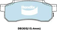 Bendix-AU DB305 GCT - Kit pastiglie freno, Freno a disco autozon.pro