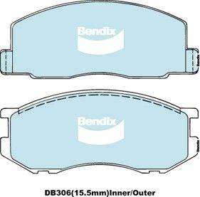 Bendix-AU DB306 -4WD - Kit pastiglie freno, Freno a disco autozon.pro