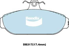 Bendix-AU DB317 GCT - Kit pastiglie freno, Freno a disco autozon.pro