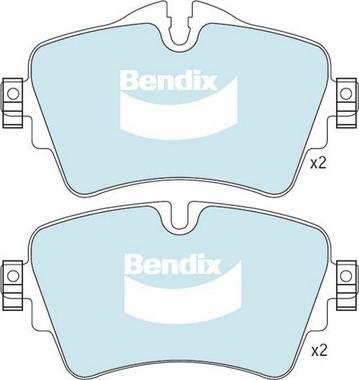 Bendix-AU DB2493 EURO+ - Kit pastiglie freno, Freno a disco autozon.pro