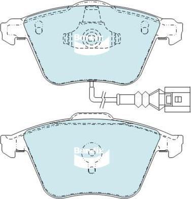 Bendix-AU DB2402 EURO+ - Kit pastiglie freno, Freno a disco autozon.pro