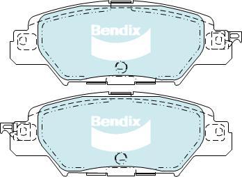 Bendix-AU DB2414 -4WD - Kit pastiglie freno, Freno a disco autozon.pro