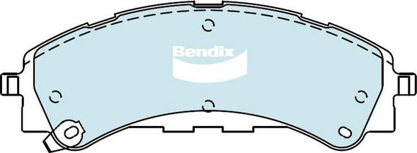 Bendix-AU DB2543 HD - Kit pastiglie freno, Freno a disco autozon.pro