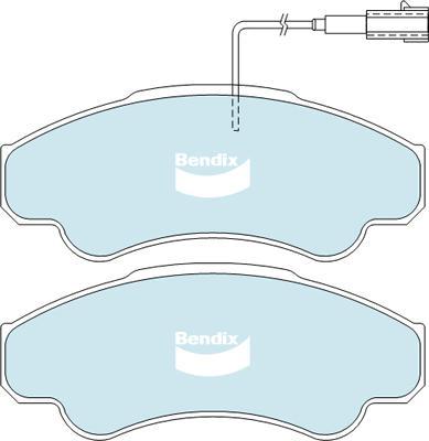 Bendix-AU DB2045 HD - Kit pastiglie freno, Freno a disco autozon.pro