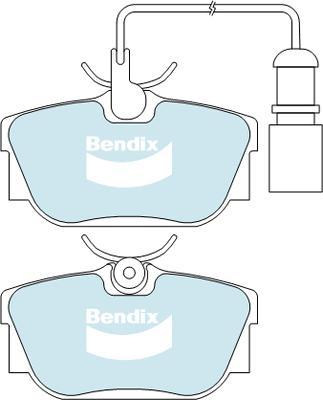 Bendix-AU DB2055 HD - Kit pastiglie freno, Freno a disco autozon.pro