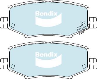 Bendix-AU DB2003 -4WD - Kit pastiglie freno, Freno a disco autozon.pro