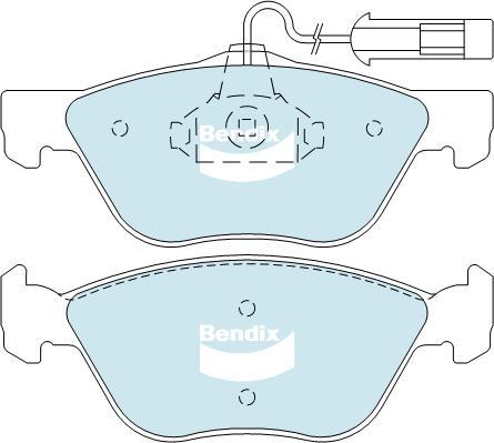 Bendix-AU DB2036 EURO+ - Kit pastiglie freno, Freno a disco autozon.pro