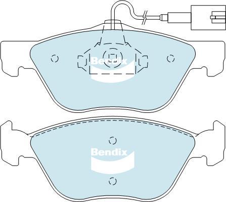 Bendix-AU DB2037 EURO+ - Kit pastiglie freno, Freno a disco autozon.pro