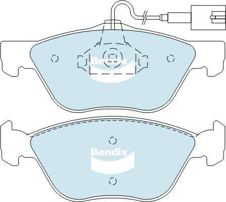 Bendix-AU DB2037 HD - Kit pastiglie freno, Freno a disco autozon.pro