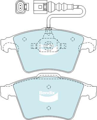 Bendix-AU DB2199 HD - Kit pastiglie freno, Freno a disco autozon.pro