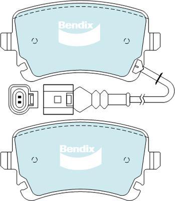 Bendix-AU DB2192 EURO+ - Kit pastiglie freno, Freno a disco autozon.pro