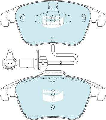 Bendix-AU DB2184 GCT - Kit pastiglie freno, Freno a disco autozon.pro