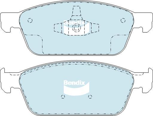 Bendix-AU DB2353 GCT - Kit pastiglie freno, Freno a disco autozon.pro