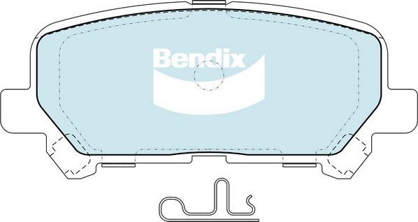 Bendix-AU DB2368 HD - Kit pastiglie freno, Freno a disco autozon.pro