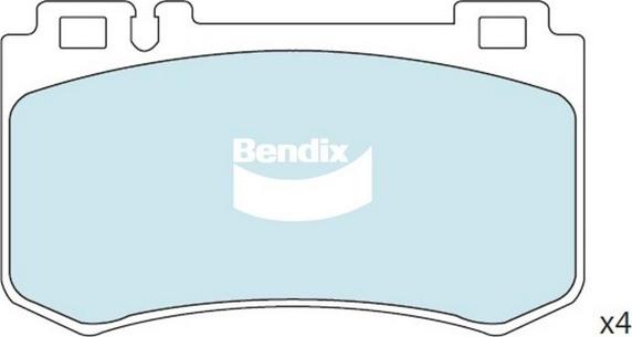 Bendix-AU DB2363 EURO+ - Kit pastiglie freno, Freno a disco autozon.pro