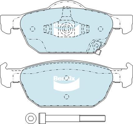 Bendix-AU DB2308 GCT - Kit pastiglie freno, Freno a disco autozon.pro