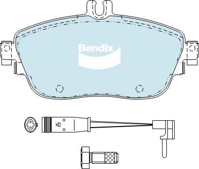 Bendix-AU DB2315 EURO+ - Kit pastiglie freno, Freno a disco autozon.pro