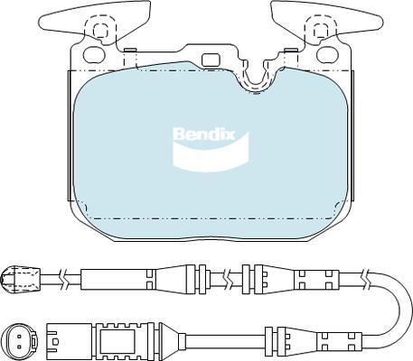 Bendix-AU DB2299 EURO+ - Kit pastiglie freno, Freno a disco autozon.pro