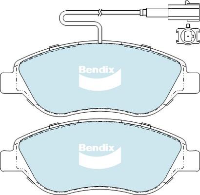 Bendix-AU DB2247 EURO+ - Kit pastiglie freno, Freno a disco autozon.pro