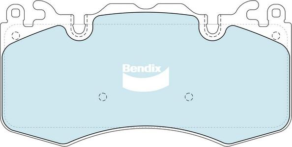 Bendix-AU DB2204 HD - Kit pastiglie freno, Freno a disco autozon.pro