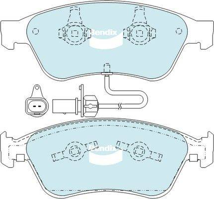 Bendix-AU DB2202 GCT - Kit pastiglie freno, Freno a disco autozon.pro