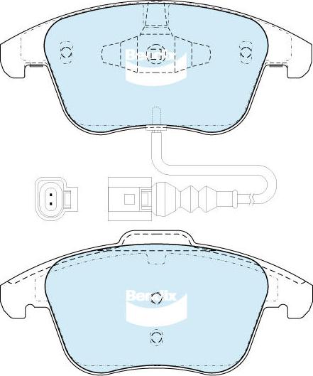 Bendix-AU DB2232 EURO+ - Kit pastiglie freno, Freno a disco autozon.pro