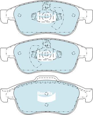 Bendix-AU DB2276 EURO+ - Kit pastiglie freno, Freno a disco autozon.pro