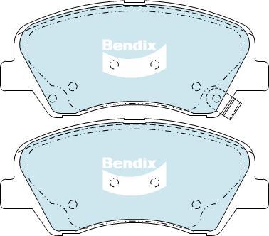 Bendix-AU DB2272 GCT - Kit pastiglie freno, Freno a disco autozon.pro