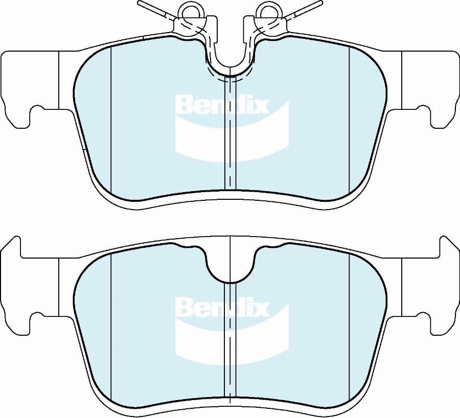 Bendix-AU DB2718 Euro+ - Kit pastiglie freno, Freno a disco autozon.pro