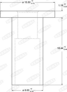 Beral 93059 - Rivetto, Materiale d'attrito freno a tamburo autozon.pro