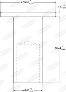 Beral 93252 - Rivetto, Materiale d'attrito freno a tamburo autozon.pro