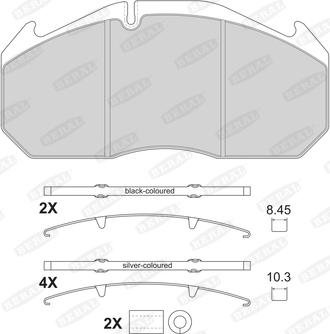 Beral 2905330004145504 - Kit pastiglie freno, Freno a disco autozon.pro