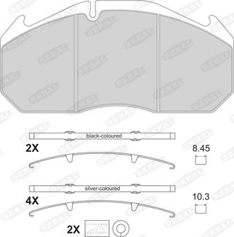 Beral 2905330004145684 - Kit pastiglie freno, Freno a disco autozon.pro