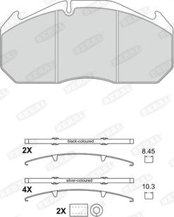 Textar 29084 302 1 4 - Kit pastiglie freno, Freno a disco autozon.pro