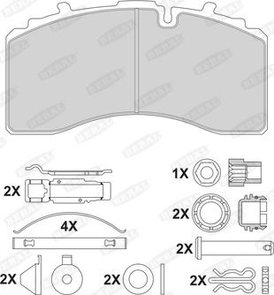 Beral 2919430004152004 - Kit pastiglie freno, Freno a disco autozon.pro