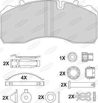 Beral 2919730004145684 - Kit pastiglie freno, Freno a disco autozon.pro