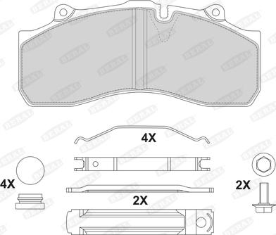 Beral 2914330004145504 - Kit pastiglie freno, Freno a disco autozon.pro