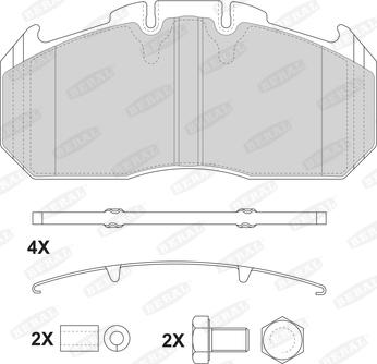 Beral 2915630004145724 - Kit pastiglie freno, Freno a disco autozon.pro