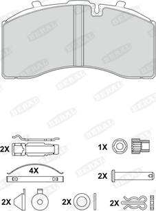 FTE BL2212A1 - Kit pastiglie freno, Freno a disco autozon.pro