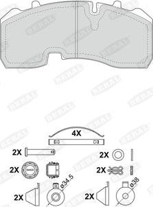 Beral 2916530004245754 - Kit pastiglie freno, Freno a disco autozon.pro