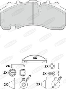 Beral 2916730004245754 - Kit pastiglie freno, Freno a disco autozon.pro