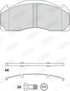 Beral 2912529004195624 - Kit pastiglie freno, Freno a disco autozon.pro