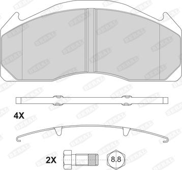 Beral 2912529004145624 - Kit pastiglie freno, Freno a disco autozon.pro