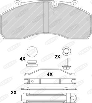 Beral 2912030004195504 - Kit pastiglie freno, Freno a disco autozon.pro