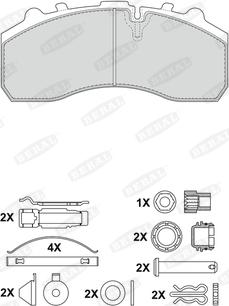 Beral 2917930004145504 - Kit pastiglie freno, Freno a disco autozon.pro